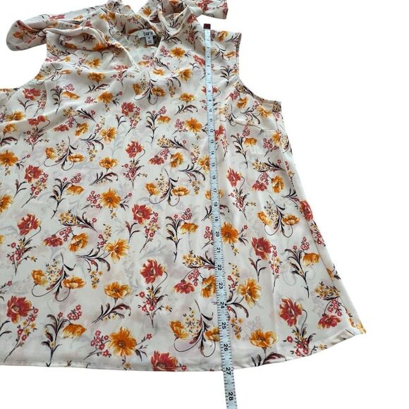 Bar III Tie Neck Floral Sleeveless Blouse size 2X - Picture 8 of 11